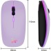 TQQ Maus Kabellos, 2,4 GHz-USB funkmaus, Bluetooth Maus, 1600 DPI Optical Tracking, Wiederaufladbare LED-Dual-Modus Mouse für Laptop, PC, iOS, Android, iPad, Windows