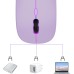 TQQ Maus Kabellos, 2,4 GHz-USB funkmaus, Bluetooth Maus, 1600 DPI Optical Tracking, Wiederaufladbare LED-Dual-Modus Mouse für Laptop, PC, iOS, Android, iPad, Windows