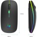 TQQ Maus Kabellos, 2,4 GHz-USB funkmaus, Bluetooth Maus, 1600 DPI Optical Tracking, Wiederaufladbare LED-Dual-Modus Mouse für Laptop, PC, iOS, Android, iPad, Windows