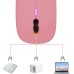 TQQ Maus Kabellos, 2,4 GHz-USB funkmaus, Bluetooth Maus, 1600 DPI Optical Tracking, Wiederaufladbare LED-Dual-Modus Mouse für Laptop, PC, iOS, Android, iPad, Windows