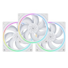 Thermalright TL-S12W CPU-Lüfter 120mm Gehäuse Kühler Lüfter kommt mit ARGB Lichteffekt, PC PWM Silent Computer Lüfter mit 1500RPM Geschwindigkeit, CPU Kühlung Lüfter Weiß（3-Pack）