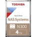 Toshiba 14TB N300 NAS 3.5’’ SATA Internal Hard Drive. 24/7 Operation, Supports 1-8 bay systems, 256MB Cache, 180TB/Year workload , 3yr Warranty (HDWG21EUZSVA).