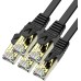 Veetop 10m Lan Kabel Netzwerkkabel Cat 7 Ethernet Kabel mit vergoldetem RJ45 Stecker Flach und Dünn mit 10 Gbps Übertragungsrate 10 Meter Weiß