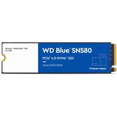 WD Blue SN580 NVMe SSD 1 TB (PCIe Gen4 x4, bis zu 4.150 MB/s Lesen, M.2 2280, nCache 4.0-Technologie) Blau