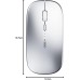 inphic Maus kabellos, Silent wiederaufladbare Bluetooth-Funkmaus (Tri-Mode: BT 5.0/4.0+2.4G), Ergonomische tragbare Maus Bluetooth für Laptop PC Computer, Mac OS,Android,Windows, Schwarz