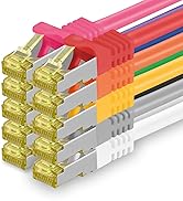 1aTTackde-Cat7-Netzwerkkabel-05m-5-Farben-5-Stuck-Cat7-Ether