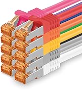 1aTTackde-Cat7-Netzwerkkabel-05m-5-Farben-5-Stuck-Cat7-Ether