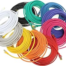 1aTTackde-Cat7-Netzwerkkabel-05m-5-Farben-5-Stuck-Cat7-Ether