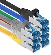 1aTTackde-Cat7-Netzwerkkabel-05m-5-Farben-5-Stuck-Cat7-Ether