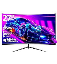 Gawfolk-Curved-Monitor-27-Zoll-100Hz-PC-Bildschirm-mit-Lauts