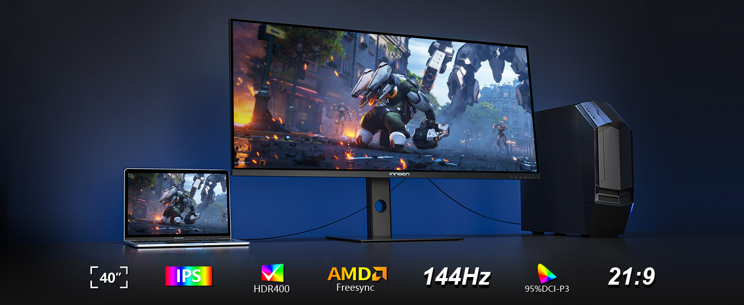 INNOCN-4k-Gaming-Monitor-40-Ultrawide-144Hz-2msGTG-3440-1440