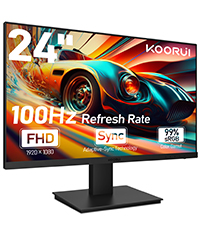 KOORUI-Curved-Monitor-236-Zoll-FHD-Curved-Computer-Monitor-V