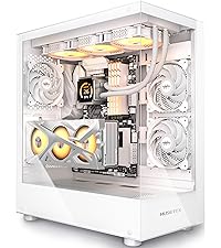 MUSETEX-PC-Gehause-ATX-3-Non-LED-Lufter-vorinstalliert-Gamin