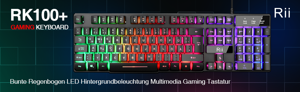 Rii-Gaming-Tastatur-PC-RGB-Tastatur-kabelgebunden-Regenbogen