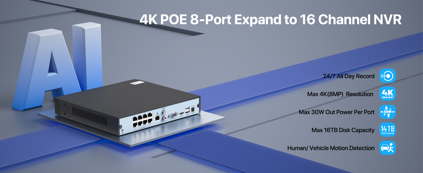 SV3C-4K-16-Kanal-POE-NVR-8-Port-Netzwerk-Videorekorder-fur-H